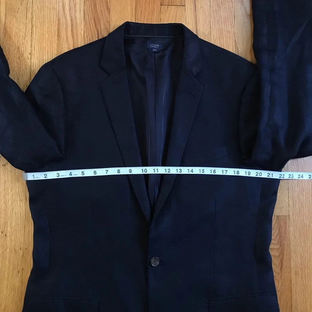 J. Crew Ludlow Irish Linen Men's Navy Two-Button Sport Coat 42L